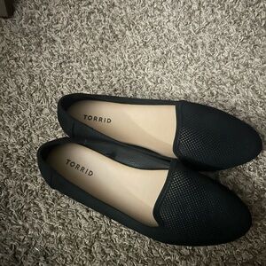 Torrid Black Perforated Flats